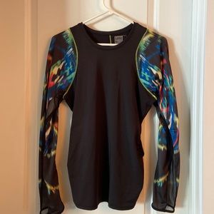 Lucky in love technicolor long sleeve top